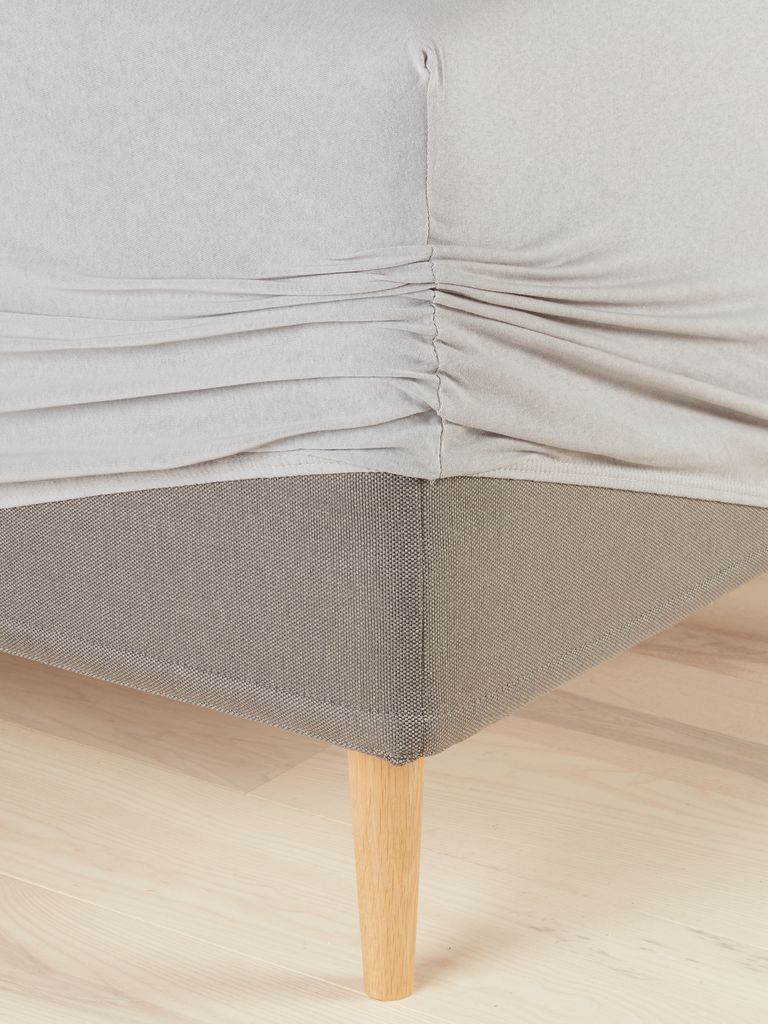 JENNY plus Jersey JENNY plahta s uzorkom 90x200x35cm siva