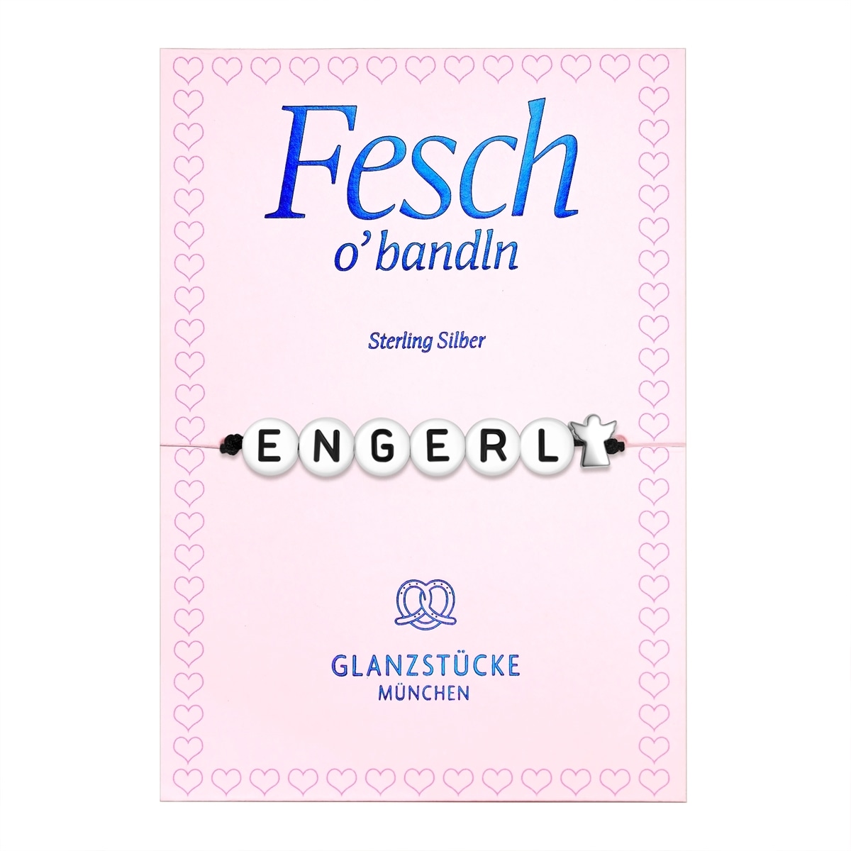 Glanzstücke München Armband Angel/ENGERL av sterlingsilver i silver - 15,0 - 22,0 cm, flexibelt justerbart