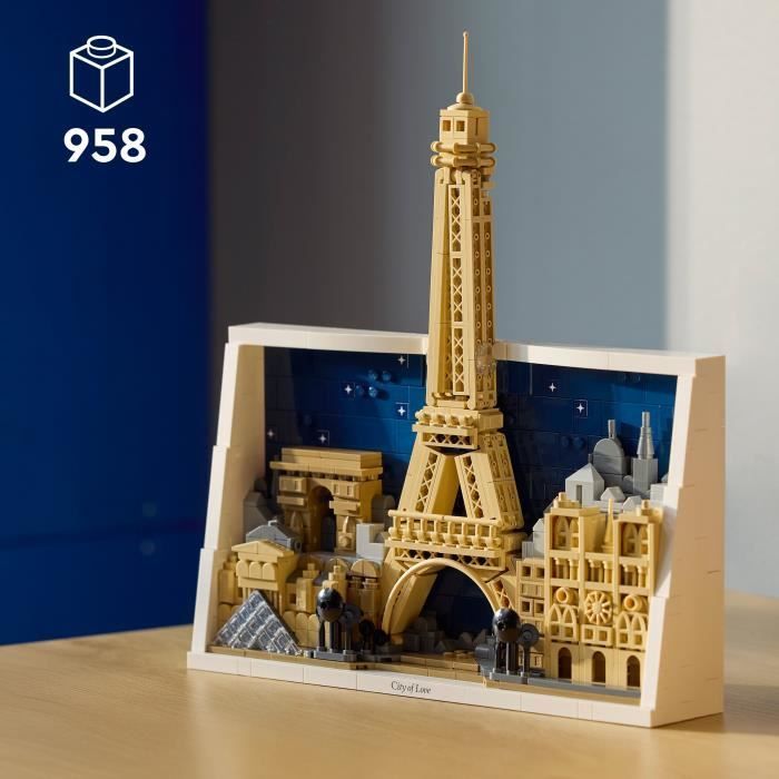 LEGO Architecture 21064 Parigi, Città dell'Amore - Set di costruzioni per adulti - Regalo