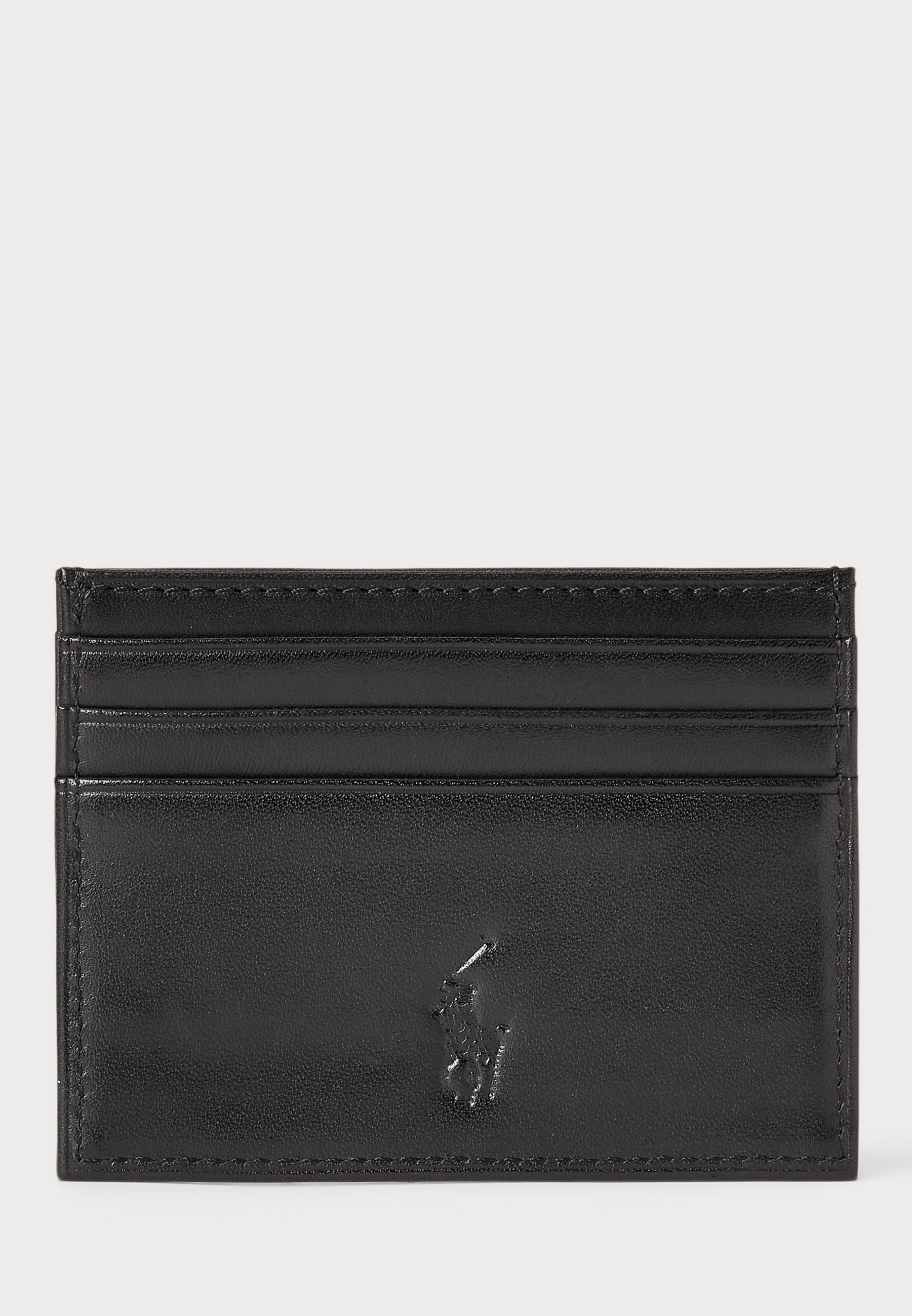 Coffret cadeau Polo Ralph Lauren : ceinture en cuir et porte-cartes - Noir
