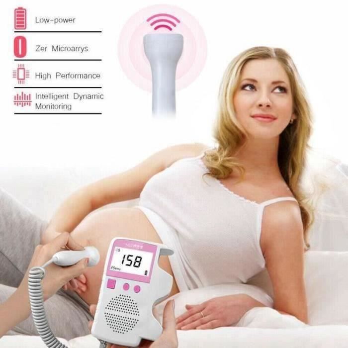 Doppler Fetal Monitor with 18-inch LCD Screen, FHR Detection - Listen to Baby's Heartbeat, Prenatal Heartbeat