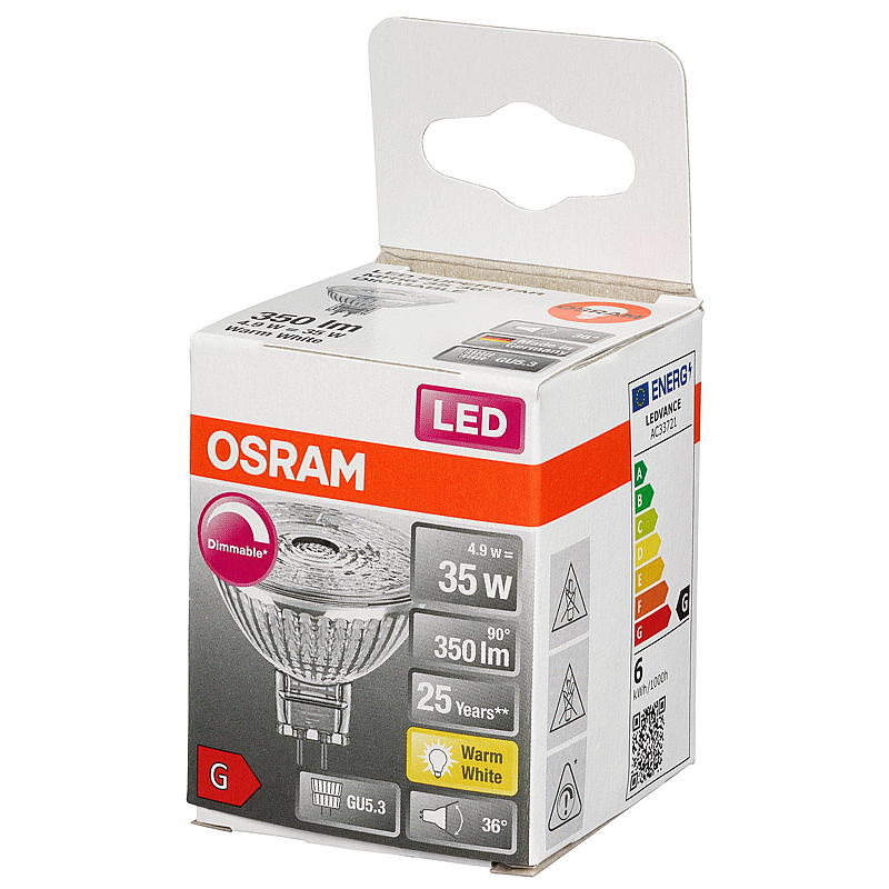 Osram Spotlight LED 350 lm Gu5.3 dimbar Osram