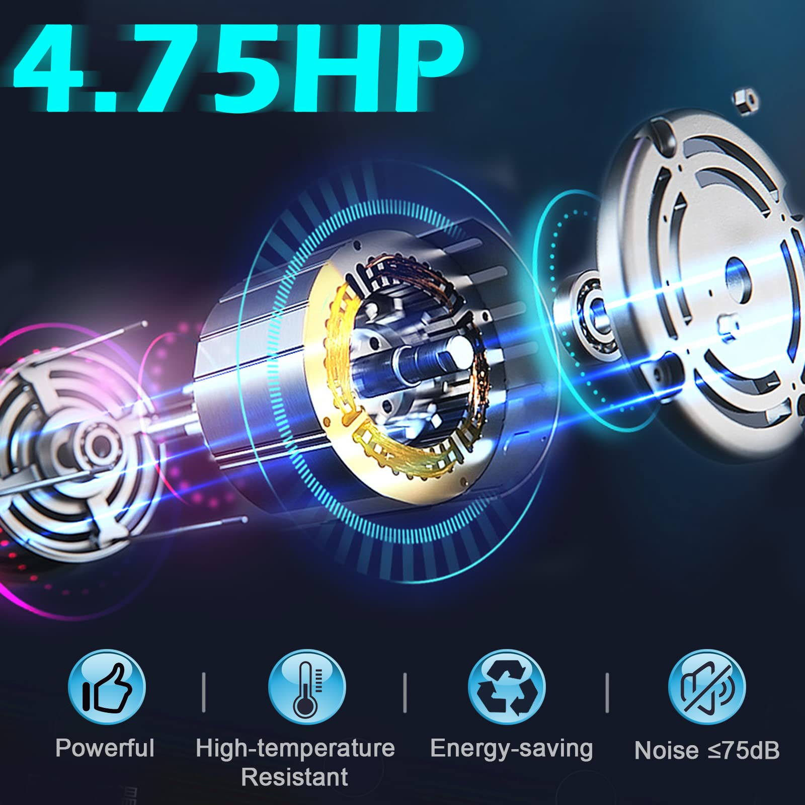 Goplus 4.75HP kokoontaitettava juoksumatto kotisalille, kaupallinen raskaaseen käyttöön tarkoitettu Superfit-juoksumatto, jossa 15 % automaattinen kallistus