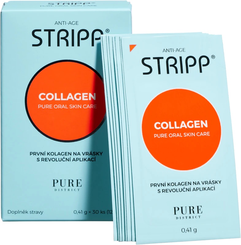 Prehransko dopolnilo Pure District STRIPP® Collagen, oralno topen kolagen