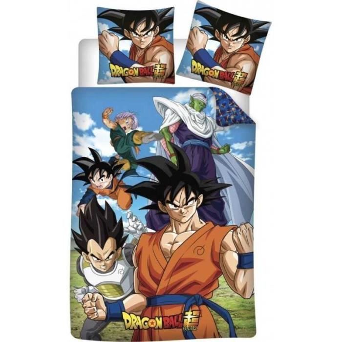 Duvet cover - DRAGON BALL Z - 140x200 cm - 1 pillowcase 63x63 cm - Microfiber - Multicoloured