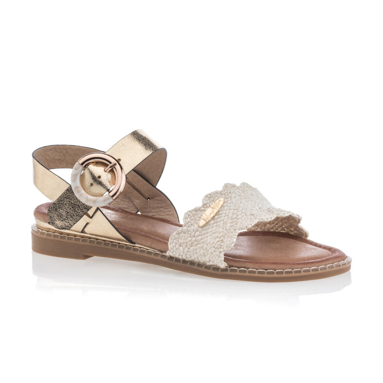Beige sandaler / åben tå sko til kvinder