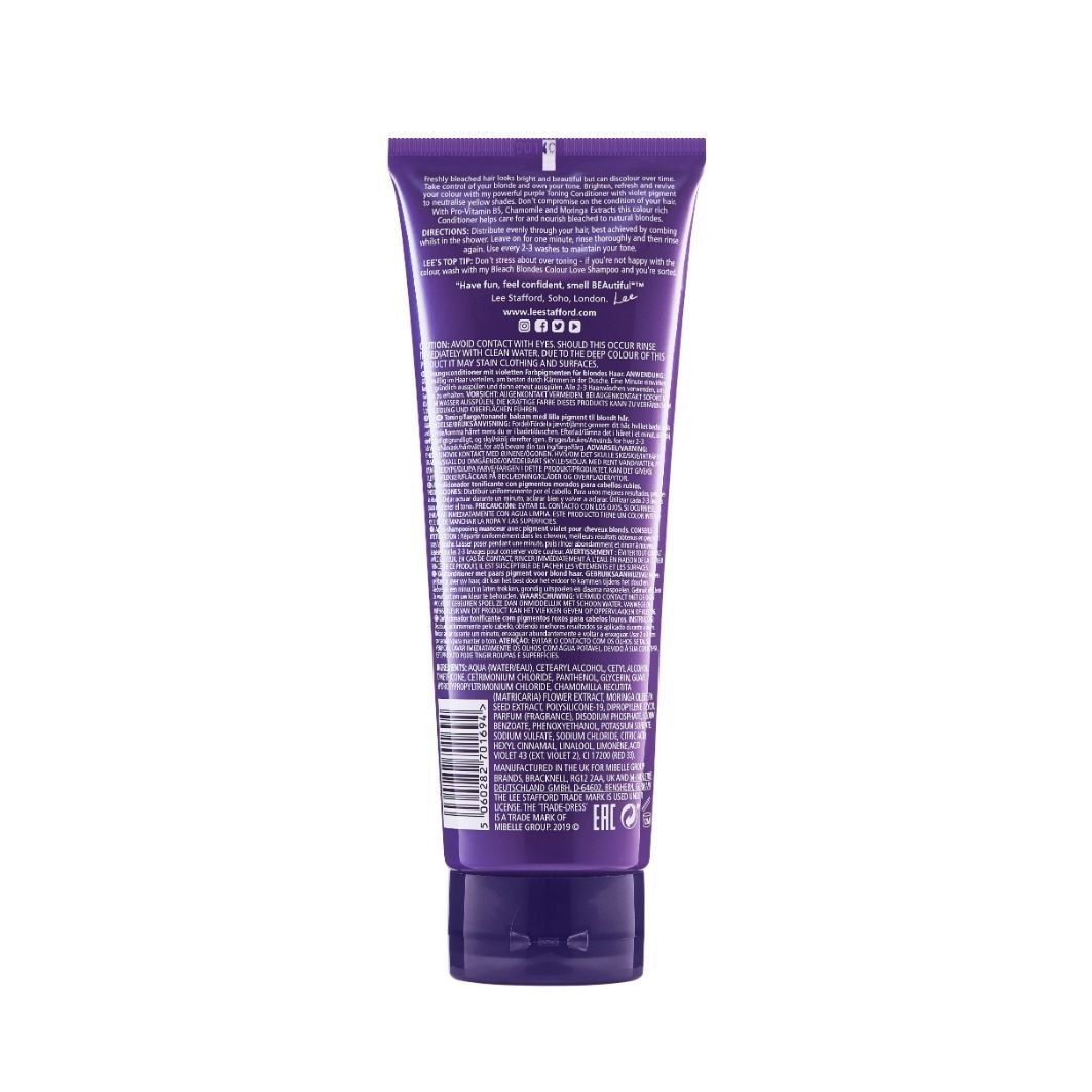 Lee Stafford kondicionér Bleach Blondes Purple tónovací kondicionér - 250 ml