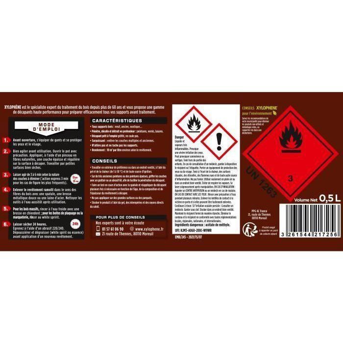 Gel removedor de tinta para madeira - Xilofeno - 1 L