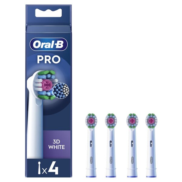 Oral-B Pro 3D White Opzetborstels<br>wit, 4 stuks
