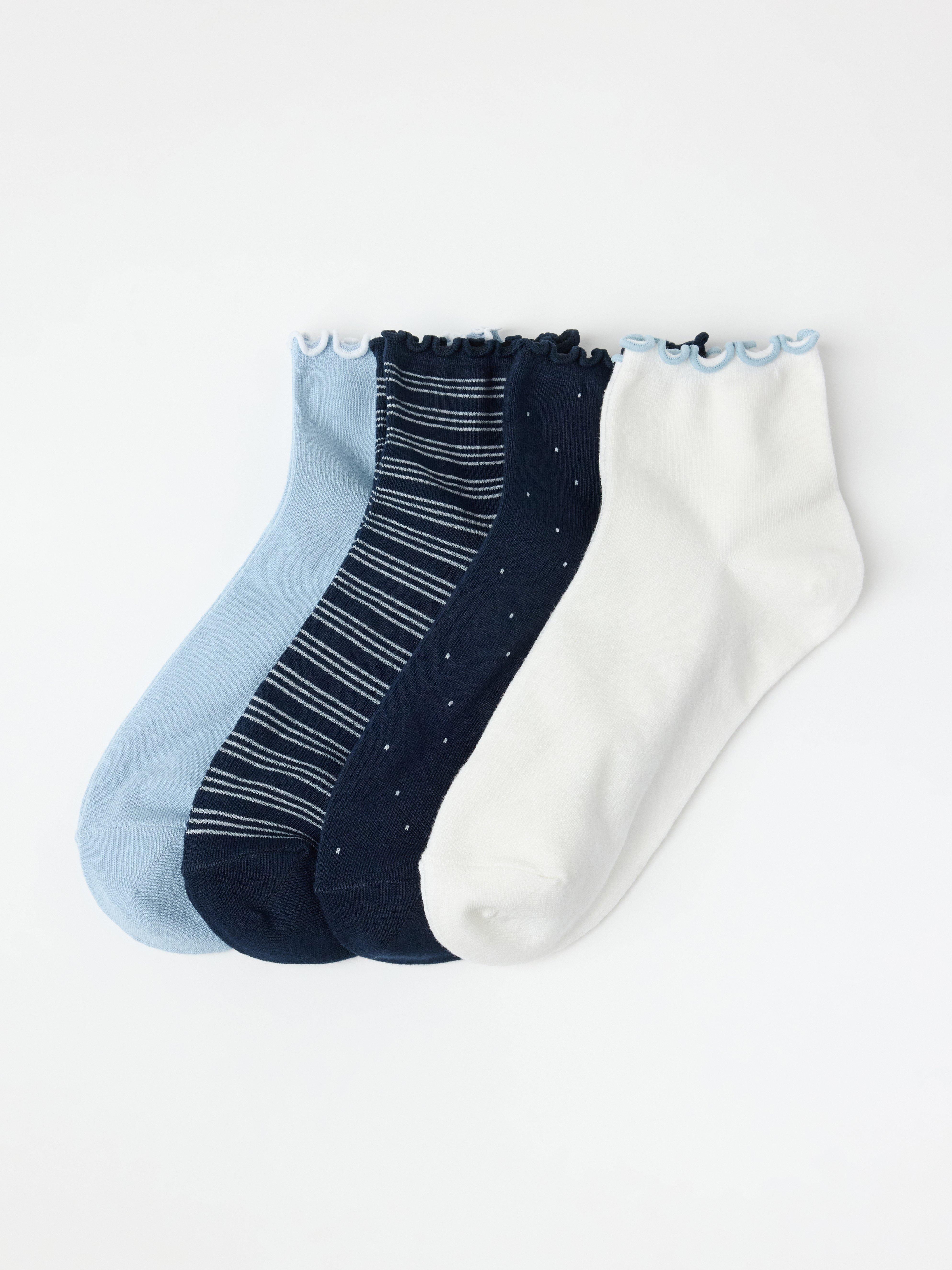 4-pack höga ankelstrumpor Navy