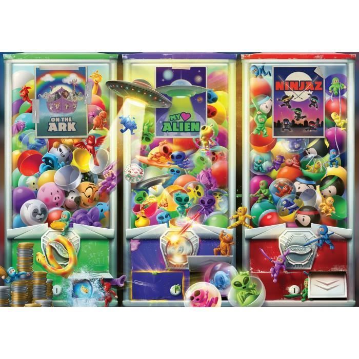 Puzzle 1000 pièces Animaux, aliens et ninjas, dès 14 ans, Puzzle de qualité supérieure, Nombreux, 12001482, Ravensburger