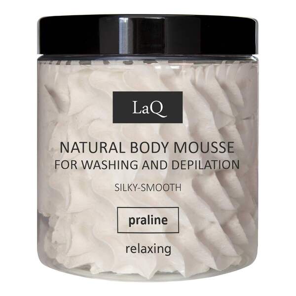 LaQ tělová pěna - mytí a depilace - PRALINE 100g