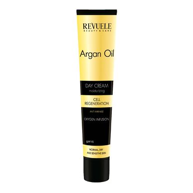 Crema facial nutritiva intensiva Revuele con aceite de argán, 50 ml.