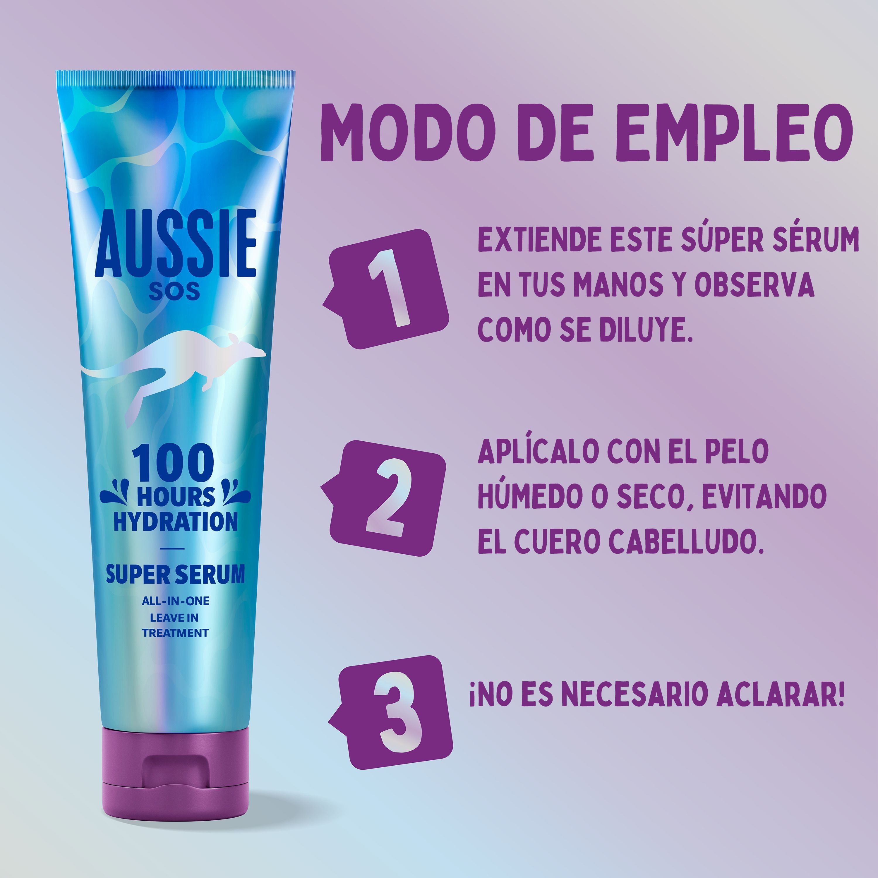 SOS 100 Hours Hydration Super Serum bezoplachová kúra Vlasové oleje a kúry