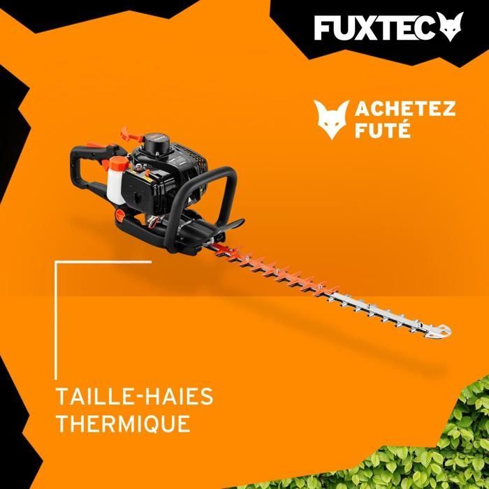 FUXTEC FX-MH123ECO 2T 25,4cc benzineheggenschaar, 560 mm blad, 28 mm snijbreedte, ergonomisch en trillingsdempend