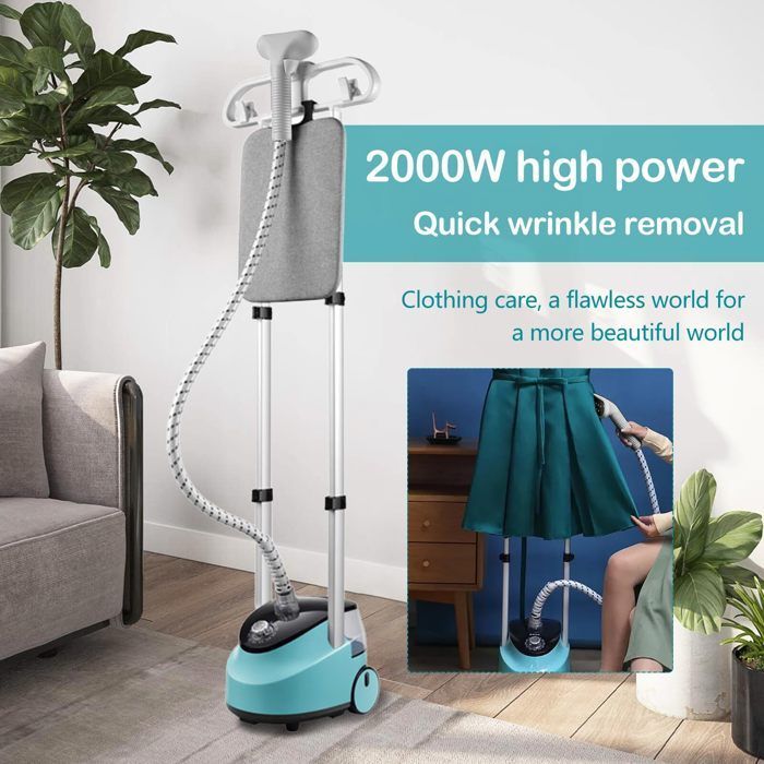 Defroisseur Vapeur Vertical 1.5 L avec 11 Fonctions Vapeur Clothes Steamer, Brosse Vapeur Pour Tous Types de Textiles - 2000W