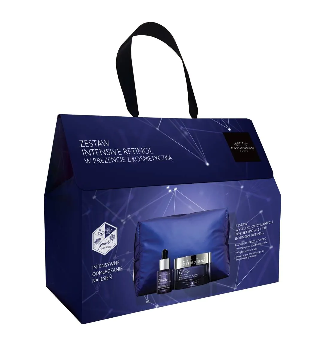 Institut Esthederm Zestaw Prezentowy Intensive Retinol (Krem + Serum + Kosmetyczka)