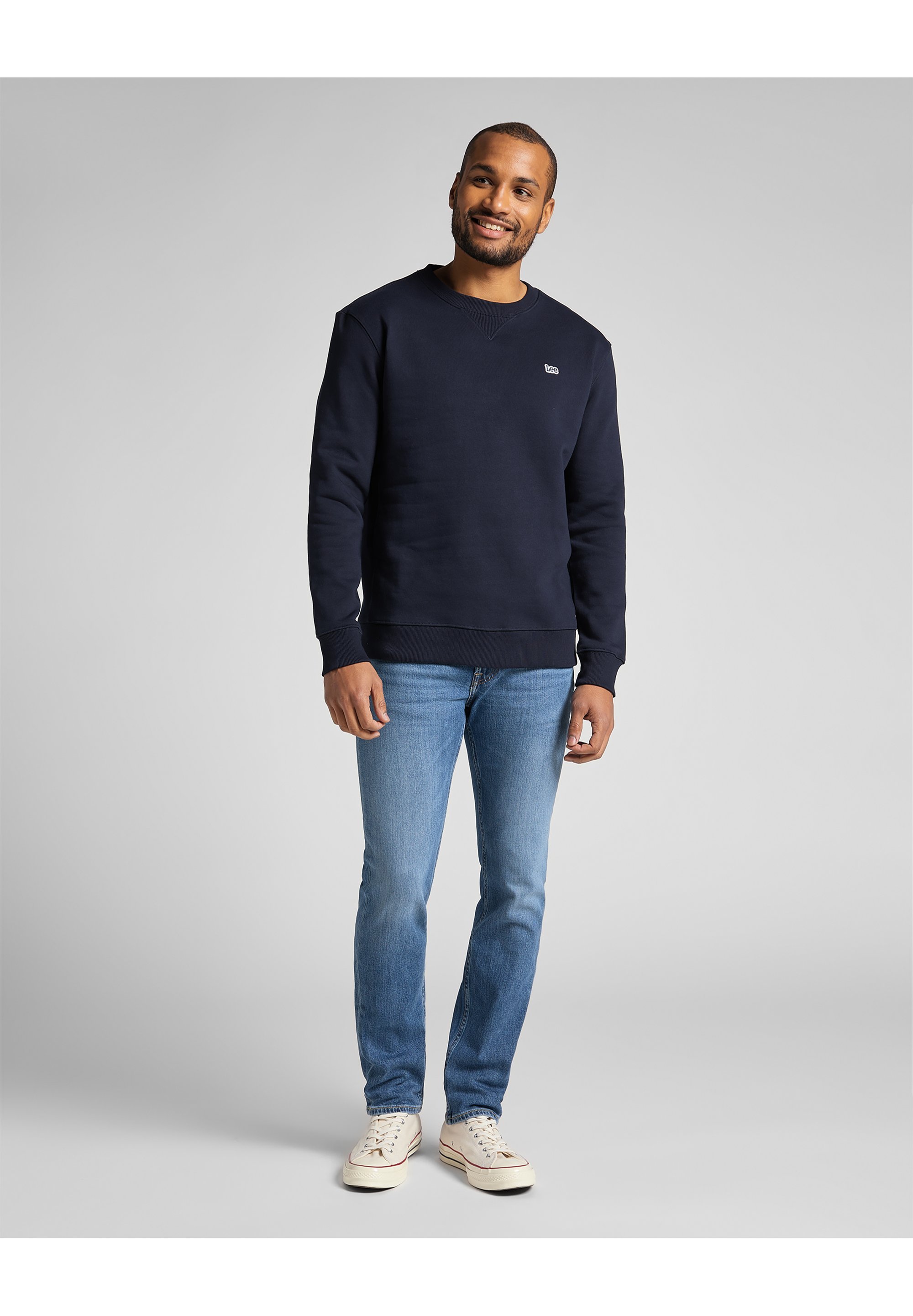Sweat-shirt Lee PLAIN CREW SWS - bleu foncé