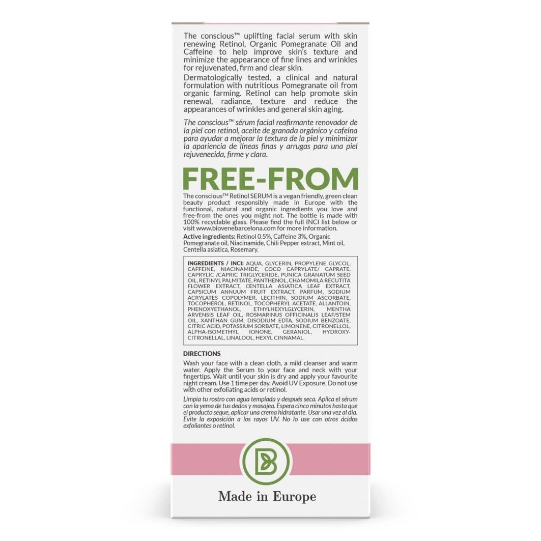 Sérum anti-âge Theconscious™ au rétinol, sérum de nuit anti-rides - 30 ml