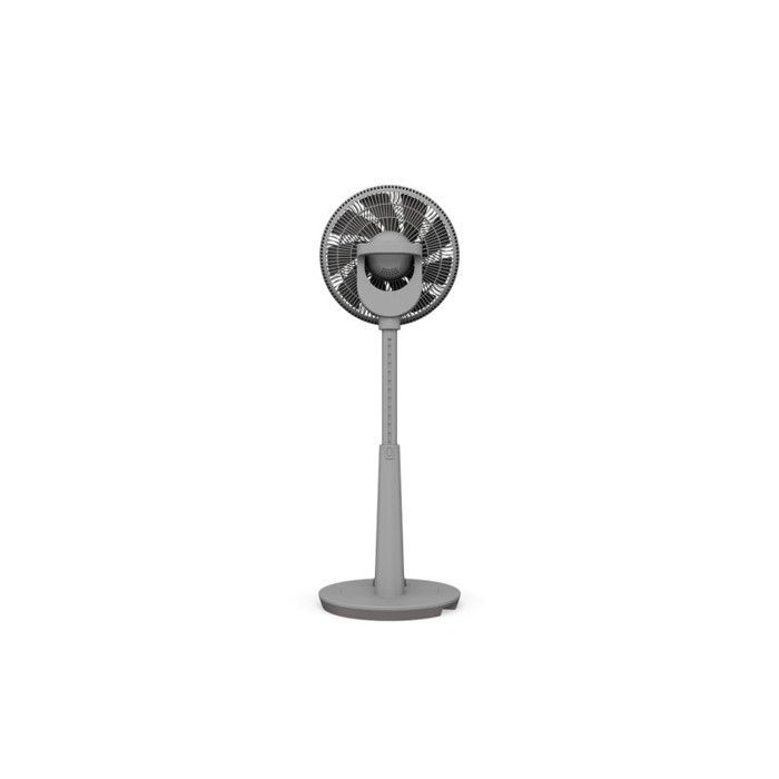 Ventilador de pedestal silencioso DUUX Whisper 2, gris, potente, 26 velocidades, control remoto.