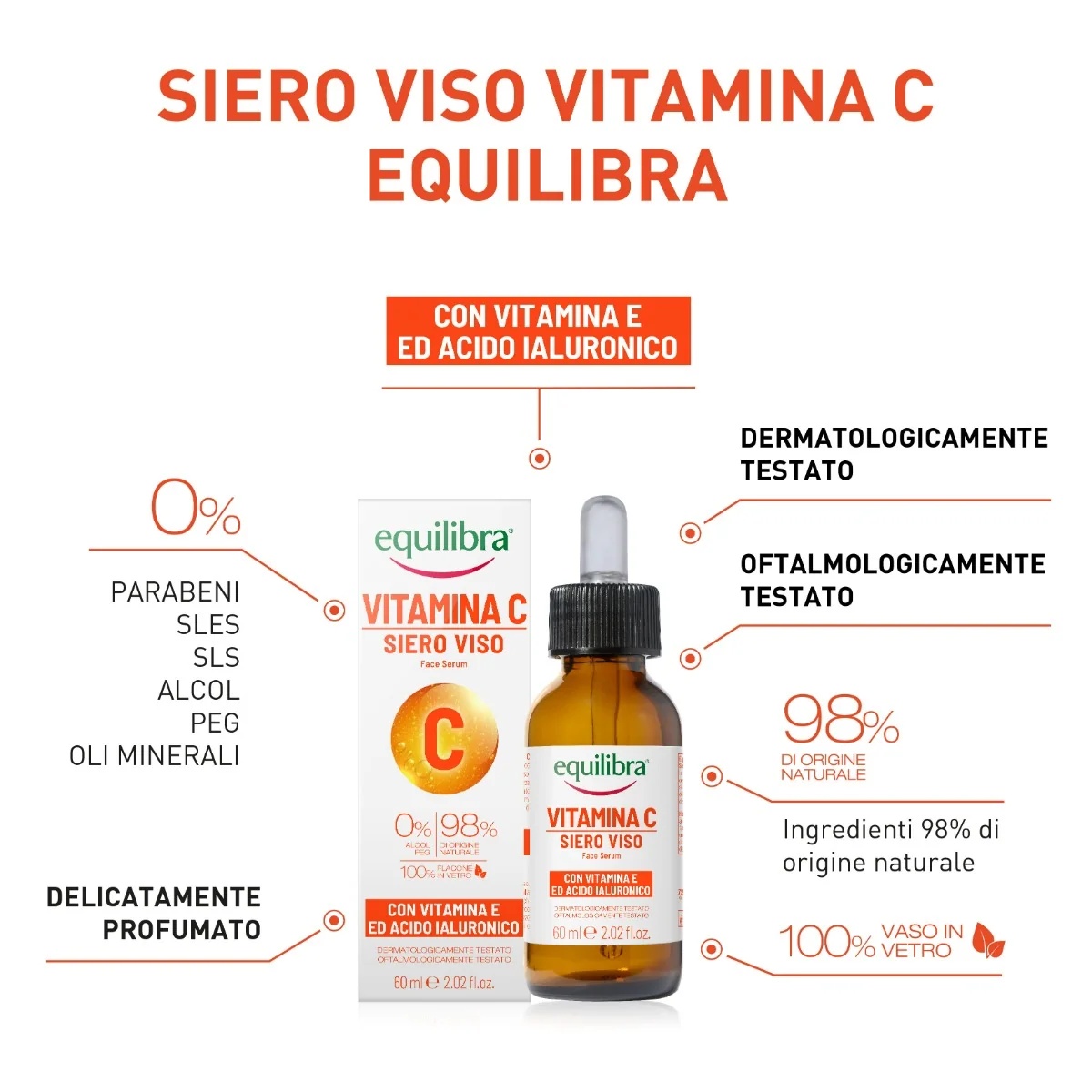 EQUILIBRA Equilibra Vitamine C Gezichtsserum Ascorbinezuur