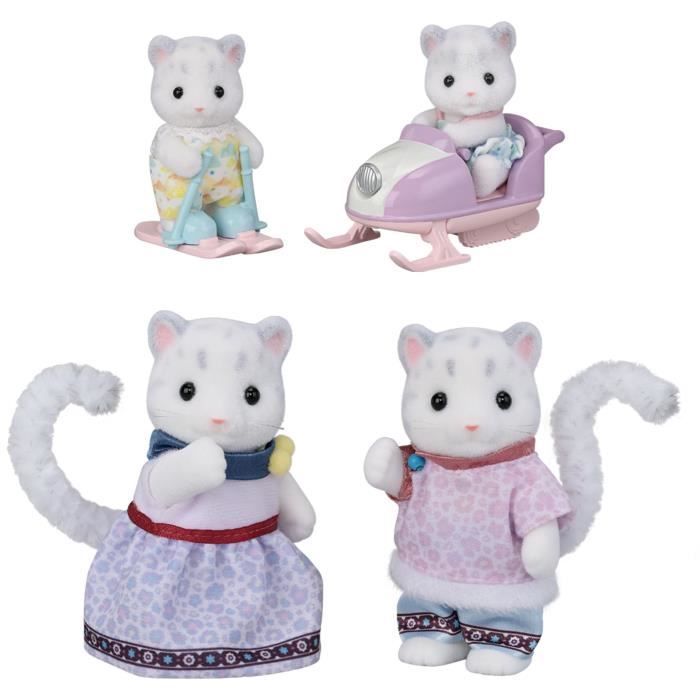 Miniatuurfiguurtjes - SYLVANIAN FAMILIES - De Sneeuwluipaardfamilie - Geschikt voor kinderen vanaf 3 jaar