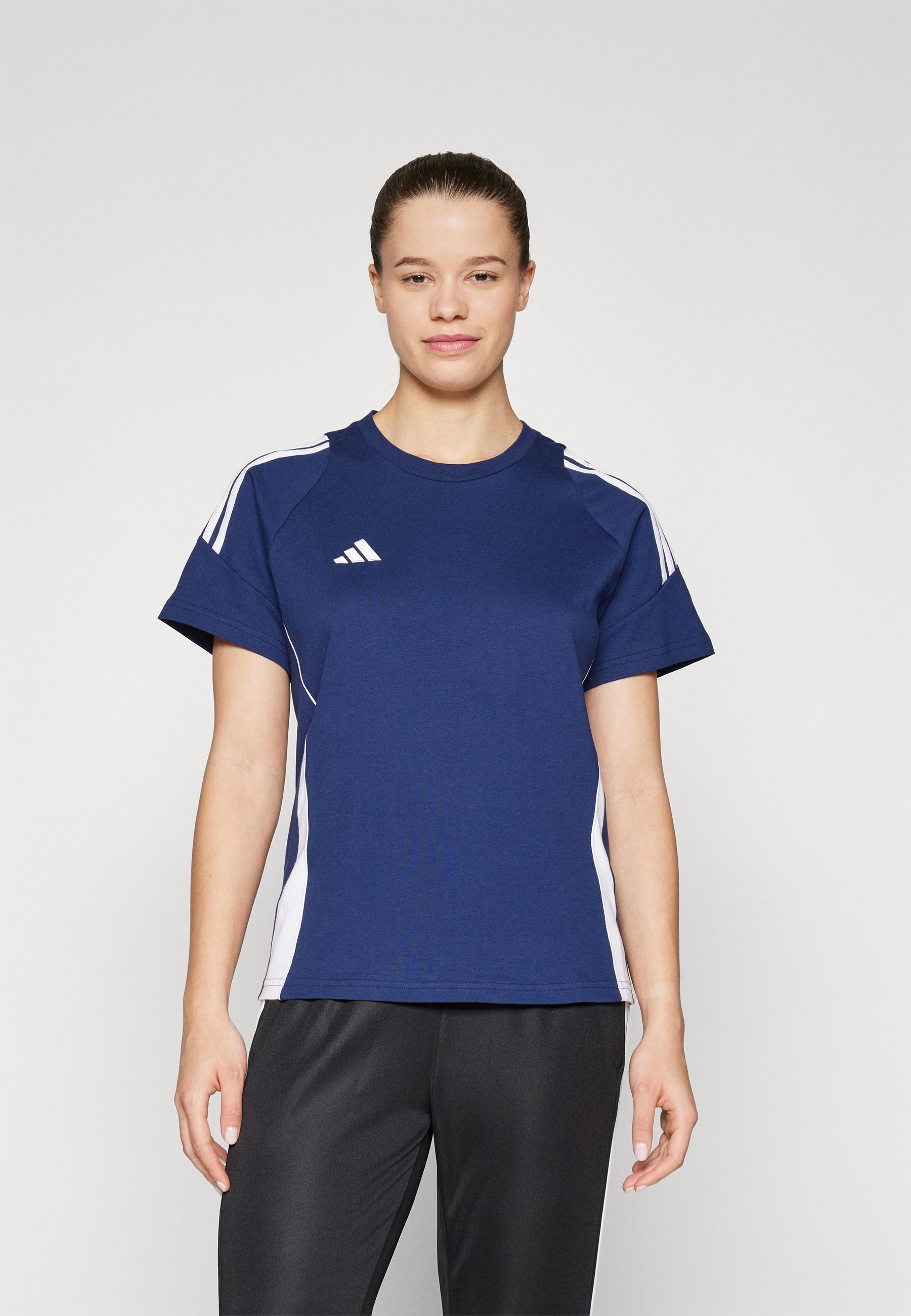 adidas Performance TIRO24 - T-shirt met print - team marineblauw/wit