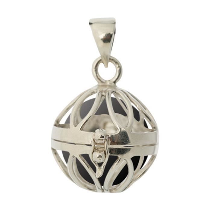 Collana musicale per la gravidanza - Bola - Con catena - Gabbia nera