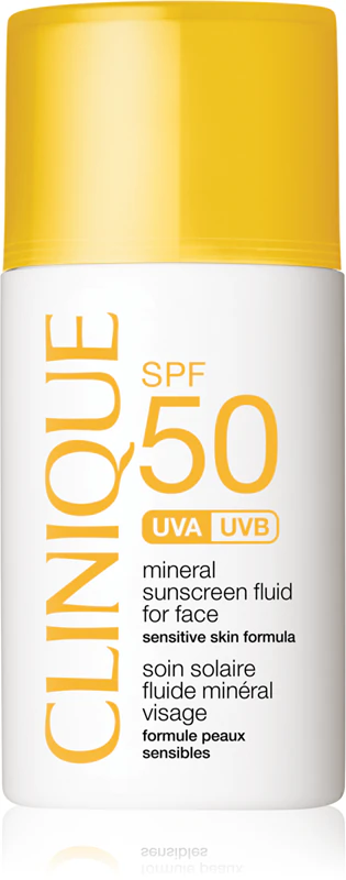 Clinique Sun FPS 50 Protetor Solar Mineral Fluido para o Rosto