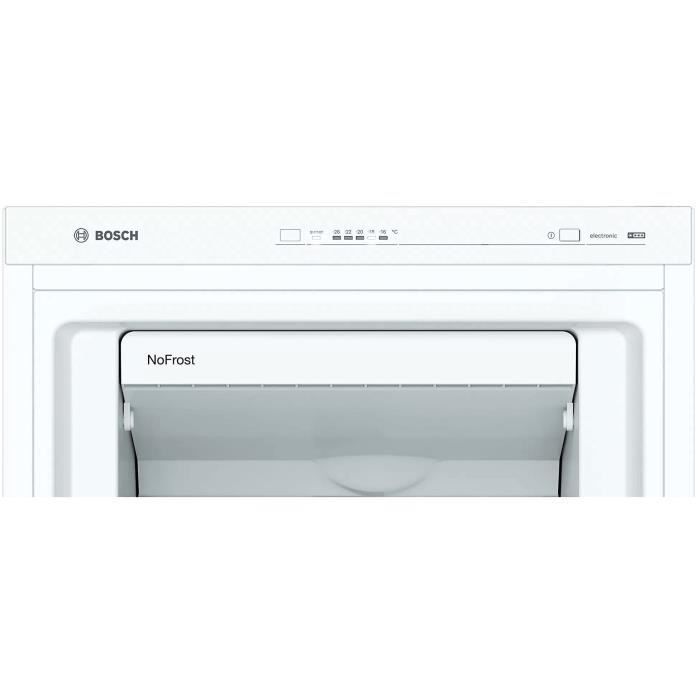 Congelador vertical BOSCH GSN33VWEP - 225 L - Sistema No Frost MultiAirflow Cooling - 60 x 176 cm - Blanco
