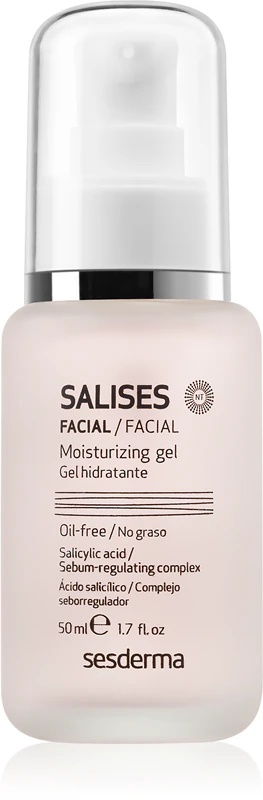 Sesderma Salises drėkinamasis gelis riebiai, į spuogus linkusiai odai