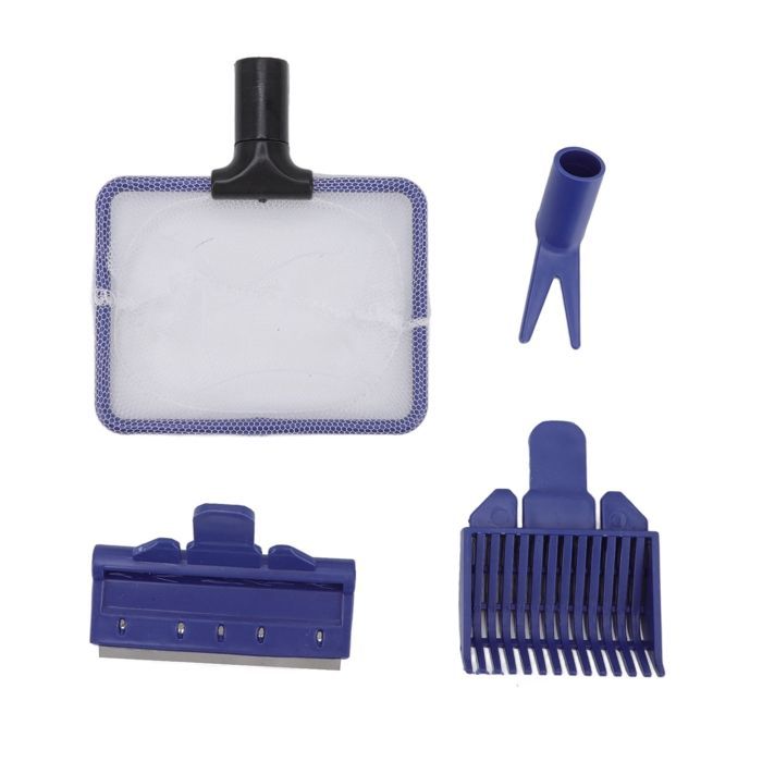 Aquarium Cleaning Tool 5-in-1 Multifunctional Aquarium Cleaning Kit with Support Pole and Handle