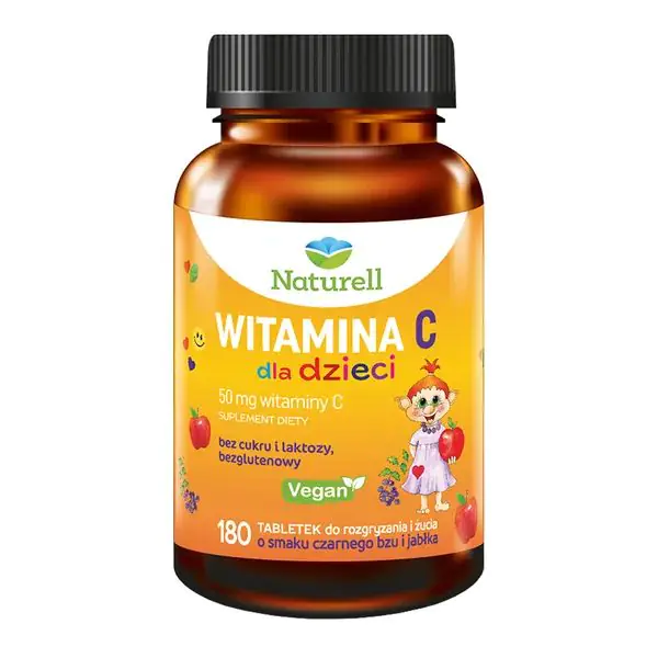 Naturell Witamina C dla dzieci 180 tabletek