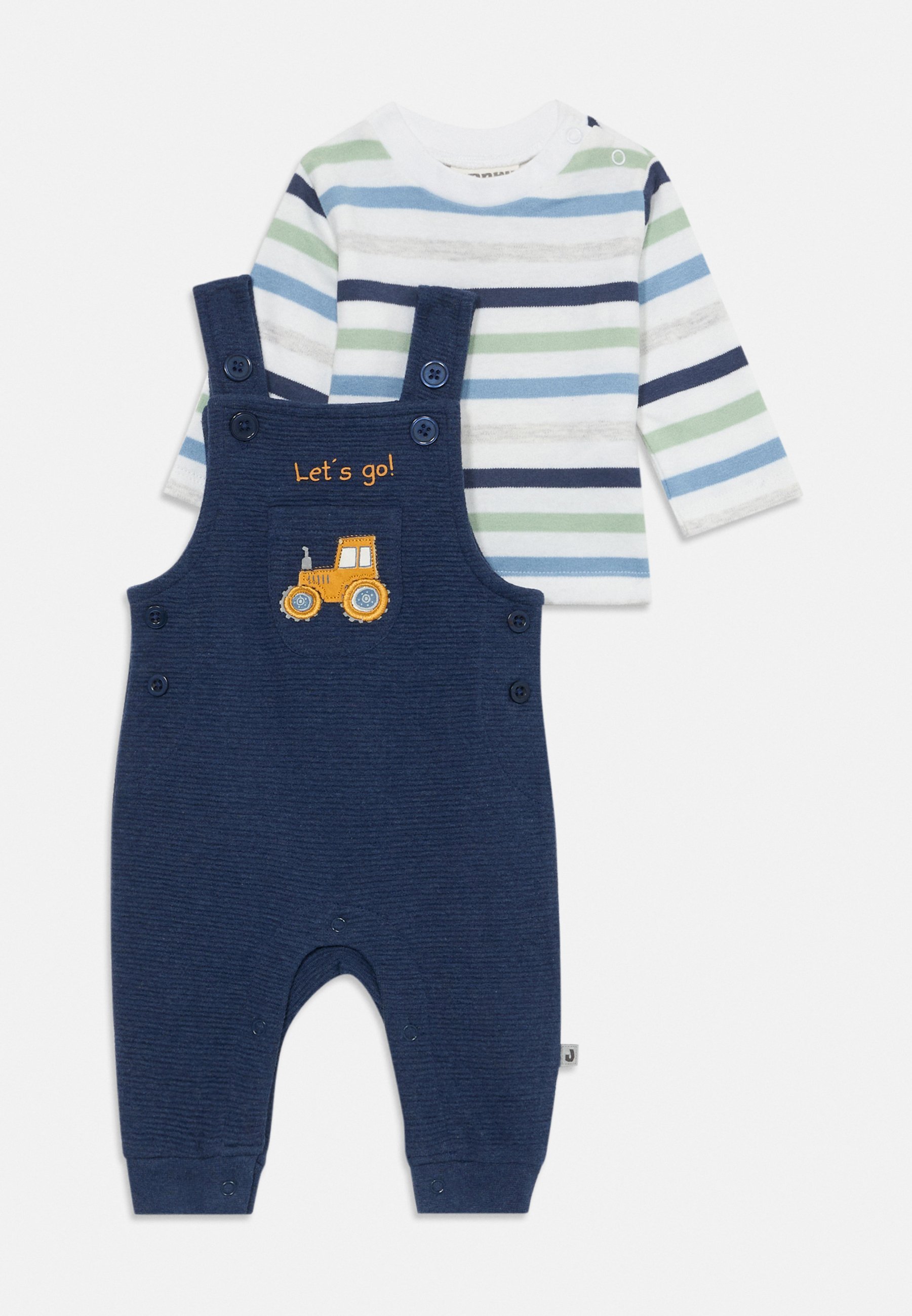 Ensemble Jacky Baby « LET'S GO » - Haut à manches longues - bleu foncé/rayures