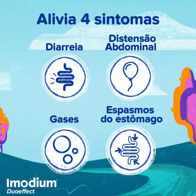 Imodium Duoeffect 2 mg 125 mg tabletit suun kautta otettavaksi akuuttiin ripuliin