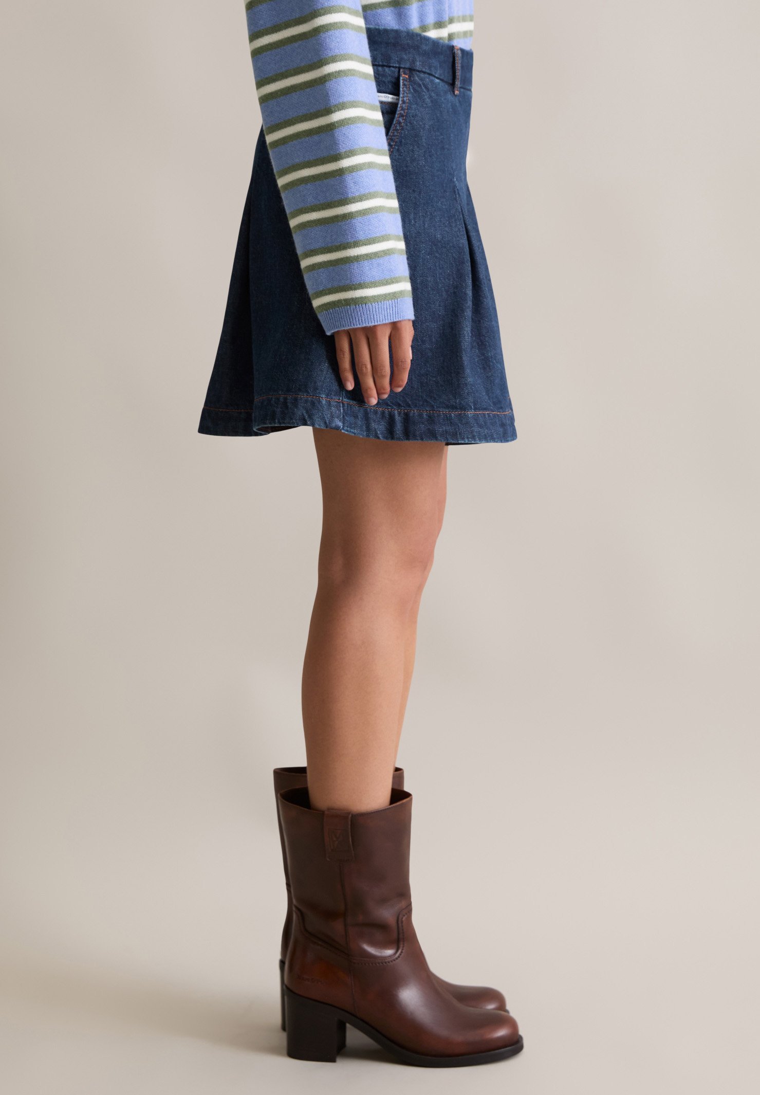 Gonna in denim Marc O'Polo - blu scuro multicolore