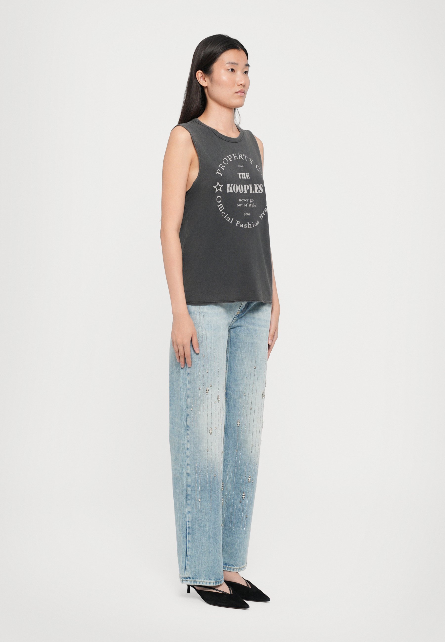 The Kooples DEBARDEUR - Top - zwart gewassen