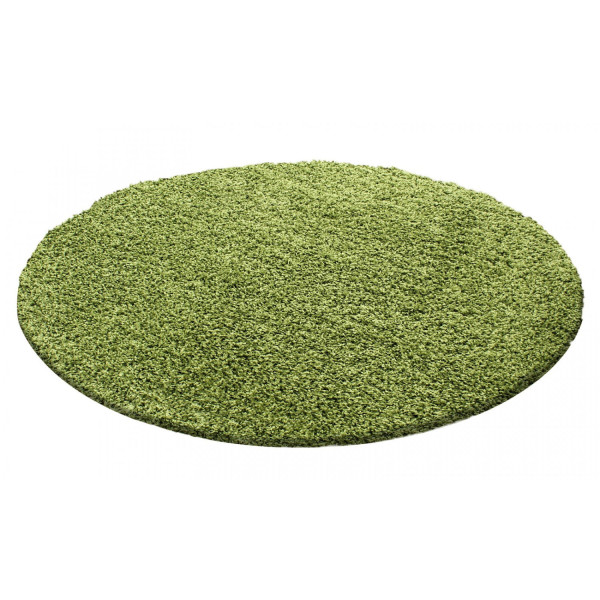 Dywan shaggy zielony 120 cm x 120 cm koło