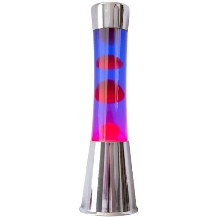 Lampada da tavolo - FISURA - LT0496 - Rosso e viola - Base cromata - Alogena 25W