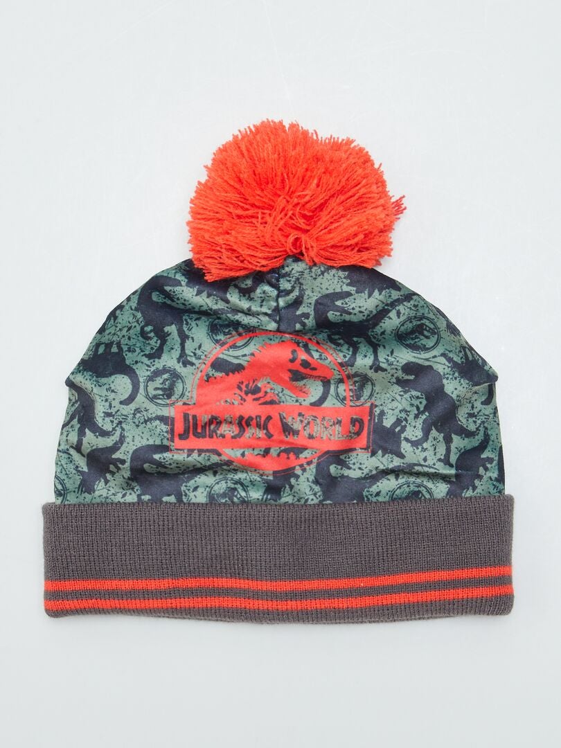 Gorro con pompón de Jurassic World - ROJO