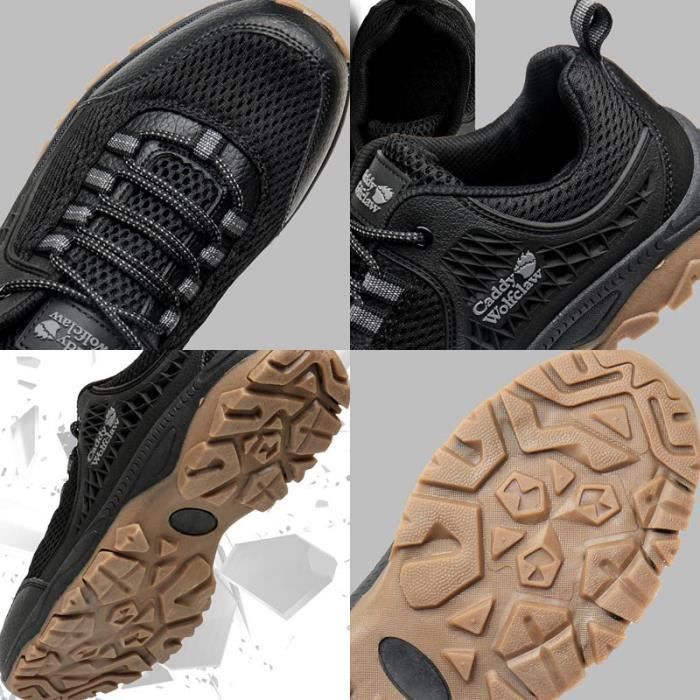 Zapatillas de senderismo bajas, transpirables y antideslizantes para hombre, ideales para caminar, hacer trekking y practicar montañismo.