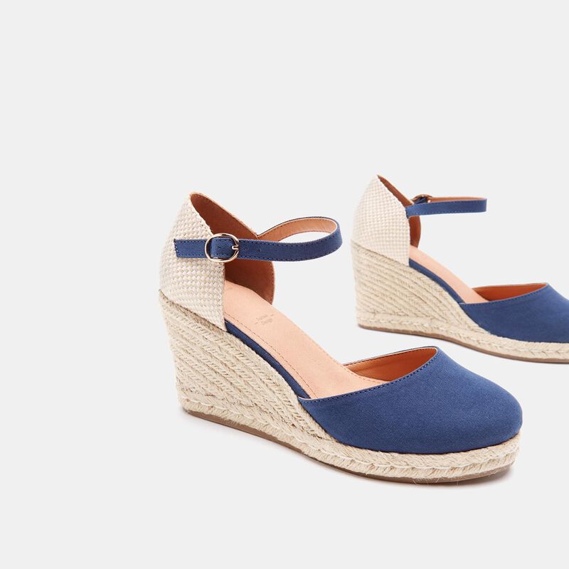 BATA espadrilles met sleehak van 8 cm voor dames