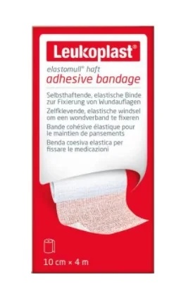 LEUKOPLAST Elastomull Heft 4m x 10cm voor het bevestigen van verbanden
