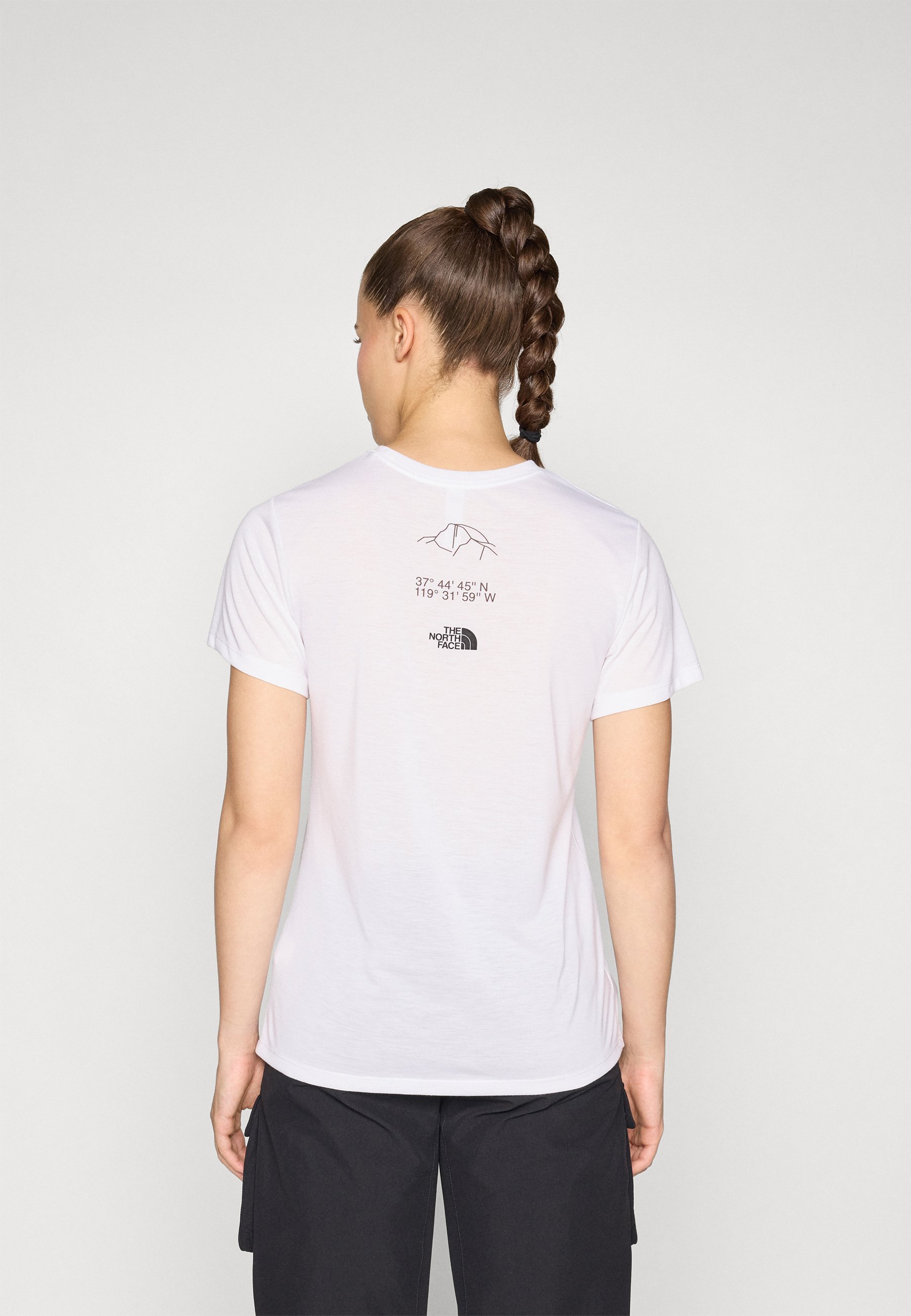 The North Face MULTIPLE PLACEMENT TEE GRAPHIC - Tricou sport - alb
