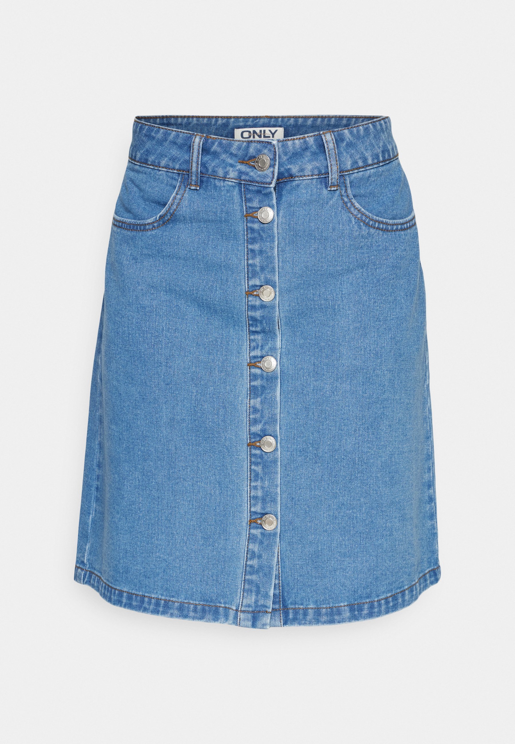 ONLY ONLFARRAH BOX - A-lijn rok - mediumblauwe denim