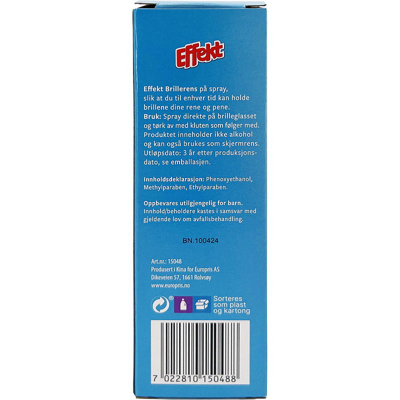 Detergente per occhiali Effect 100 ml, Effect