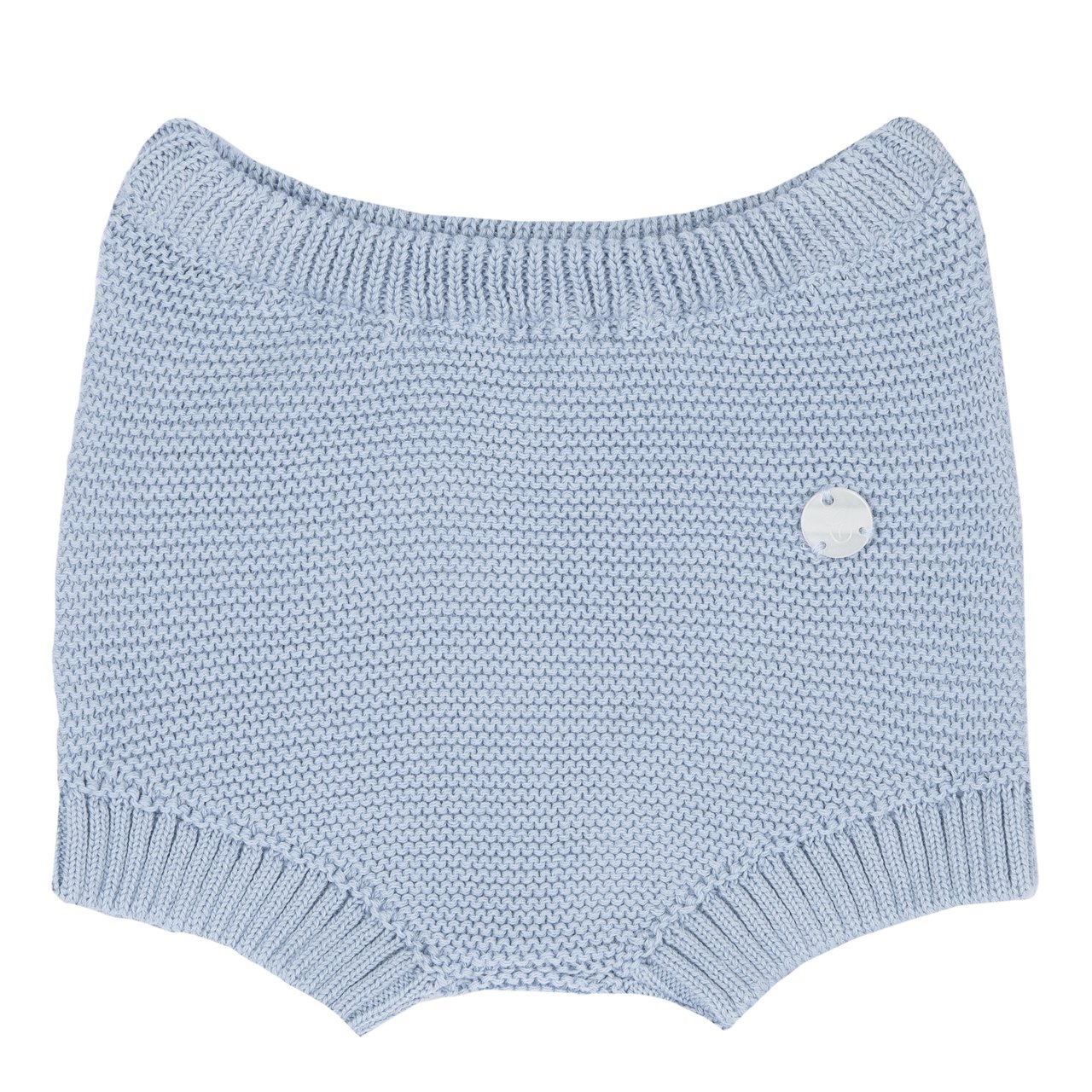 Pantaloni culotte tricotați albaștri