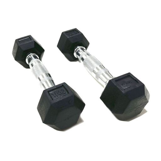 Evergy hatszögletű súlyzók 1 kg (pár)