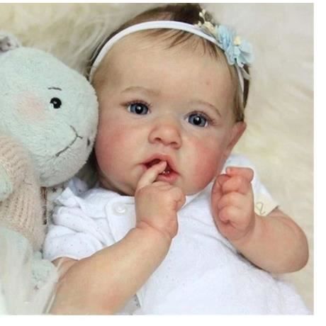 Rebornpop - 56 cm - Realistische siliconen - Unisex - Geschikt voor kinderen vanaf 3 jaar