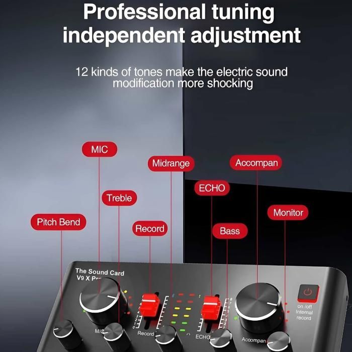Tarjeta de sonido externa, audio de alta definición, reducción de ruido inteligente, micrófono ajustable, USB-C, color plata.